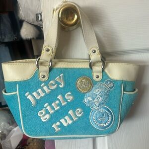 EUC VTG JUICY COUTURE JUICY GIRLS RULE MINI BAG